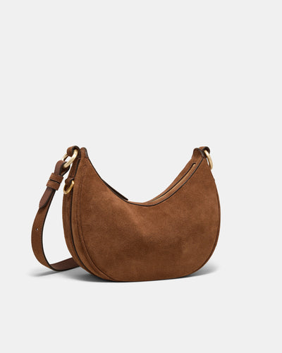 Luna Mini Crescent Bag - Walnut