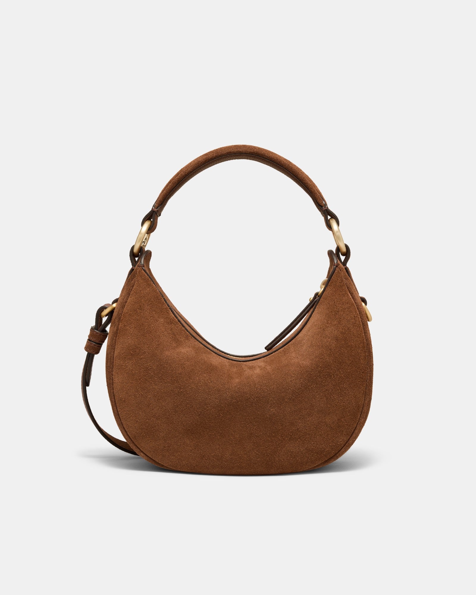 Luna Mini Crescent Bag - Walnut