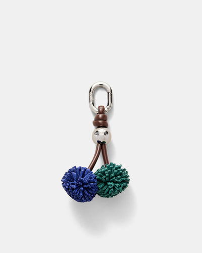 Mini Pom Pom Charm - Cobalt