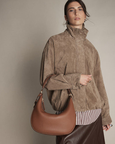 Luna Crescent Bag - Walnut
