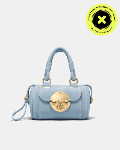Turnlock Bowler Grab Crossbody Bag - Cornflower