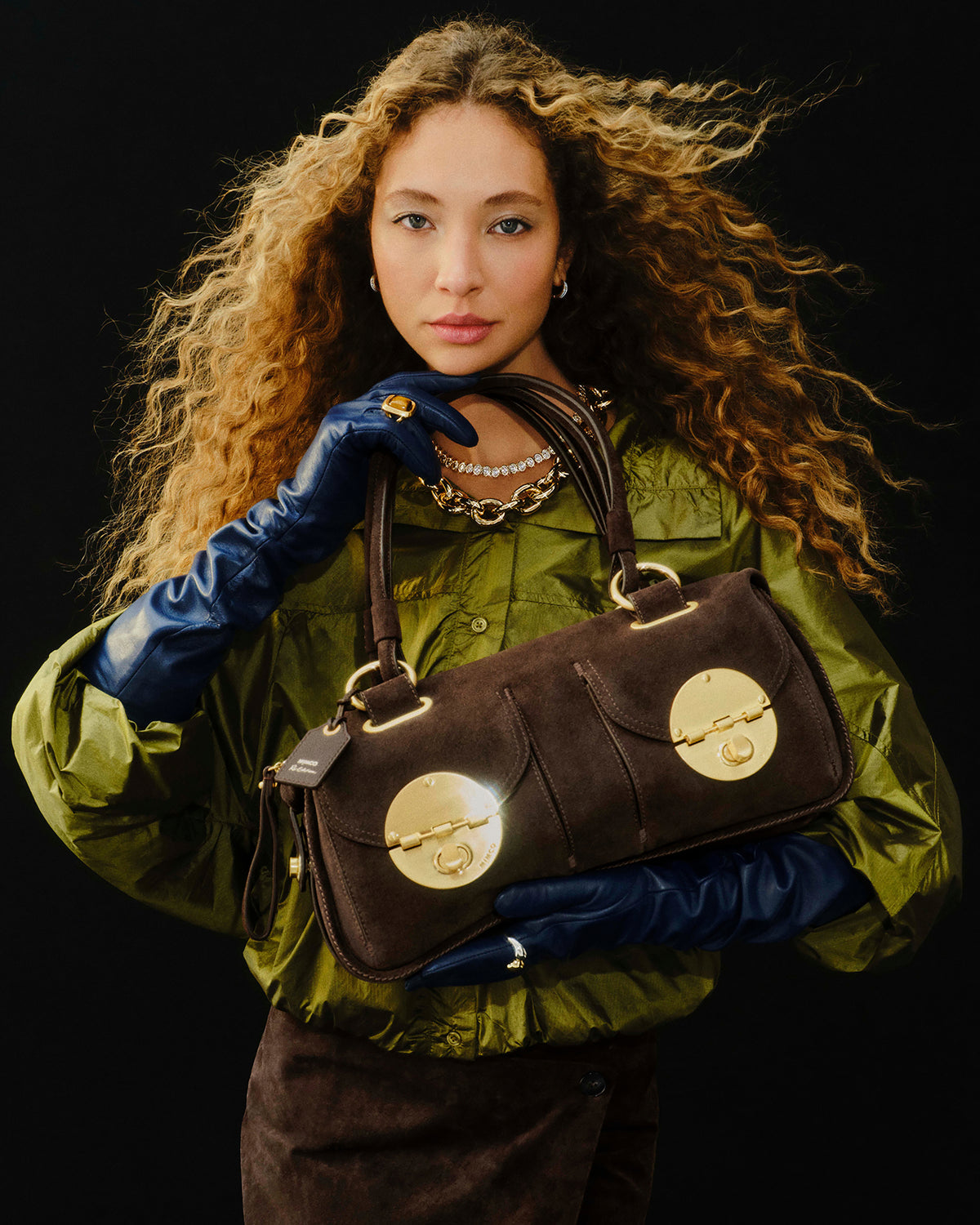 Turnlock East West Bag - Chocolate
