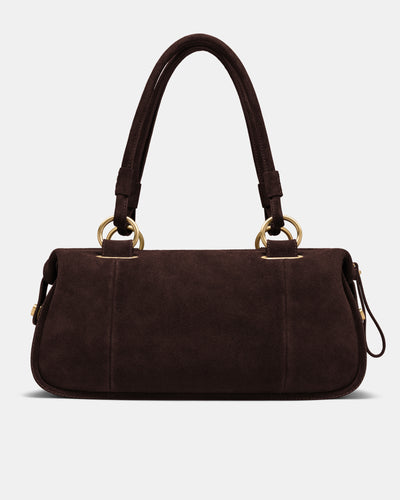 Turnlock East West Bag - Chocolate