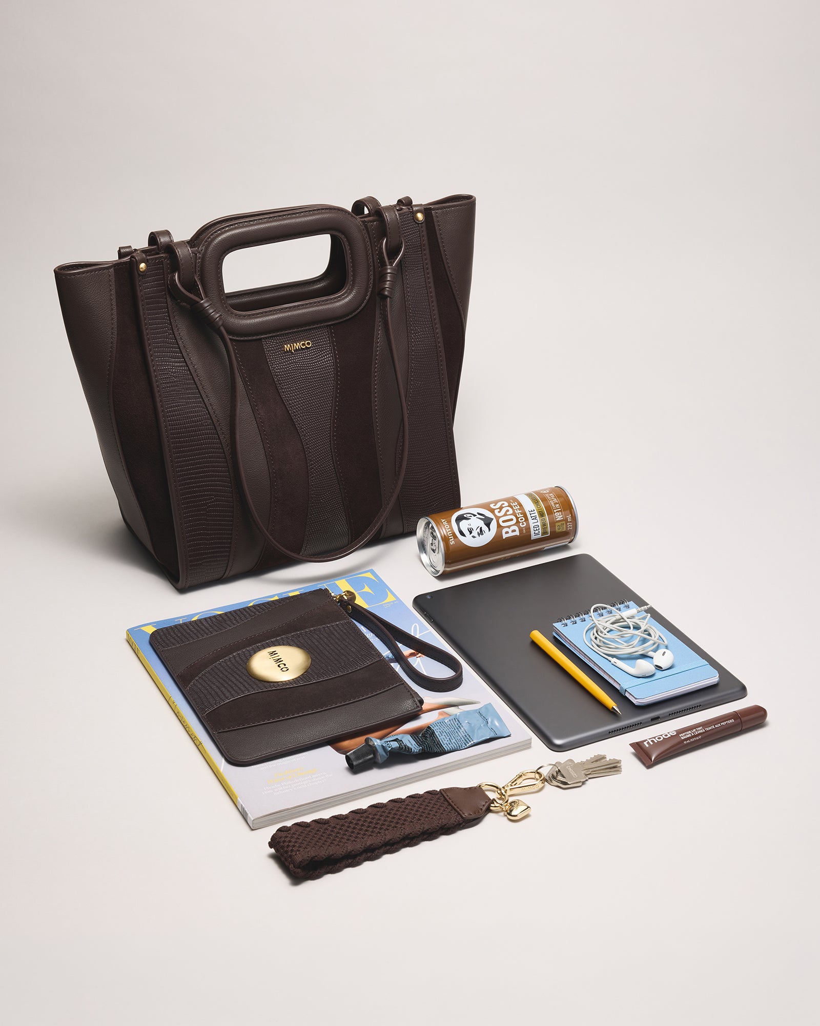 Harlowe Tote Bag - Bitter Chocolate