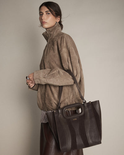 Harlowe Tote Bag - Bitter Chocolate