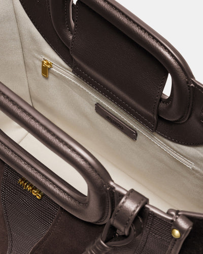 Harlowe Tote Bag - Bitter Chocolate