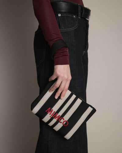 Blondie Pouch - Black Stripe