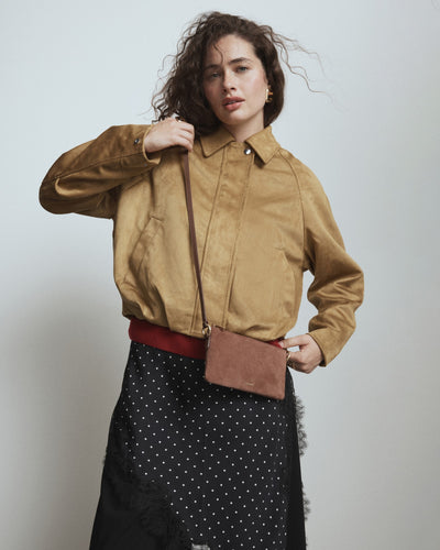 Belle Pouch Crossbody Bag - TOFFEE