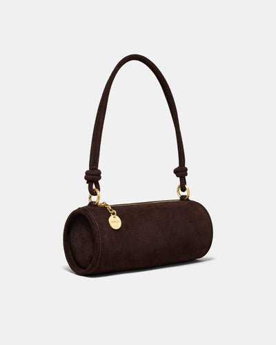 Barrel Mini Shoulder Bag - Chocolate
