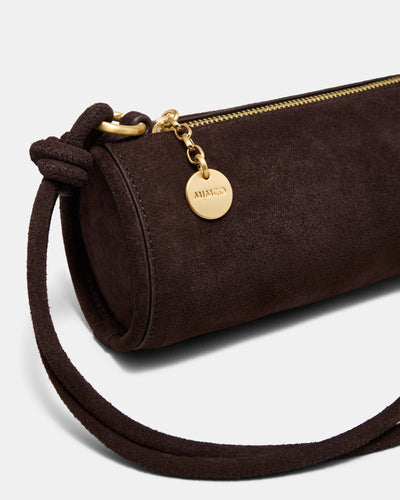 Barrel Mini Shoulder Bag - Chocolate