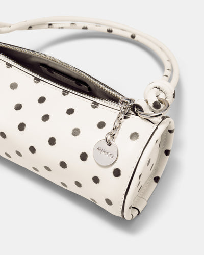 Barrel Mini Shoulder Bag - Dot Print