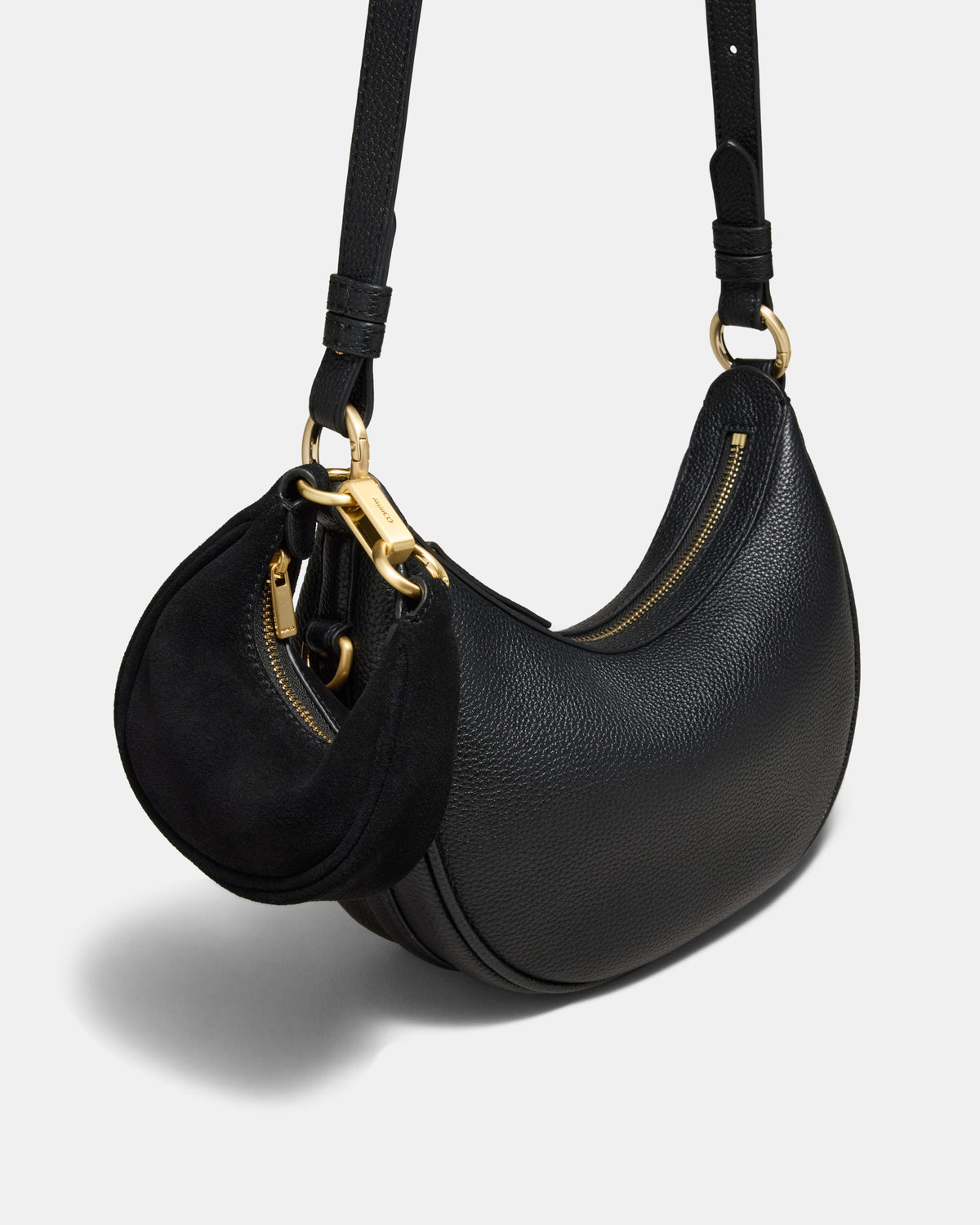 Luna Mini Bag Charm - Black