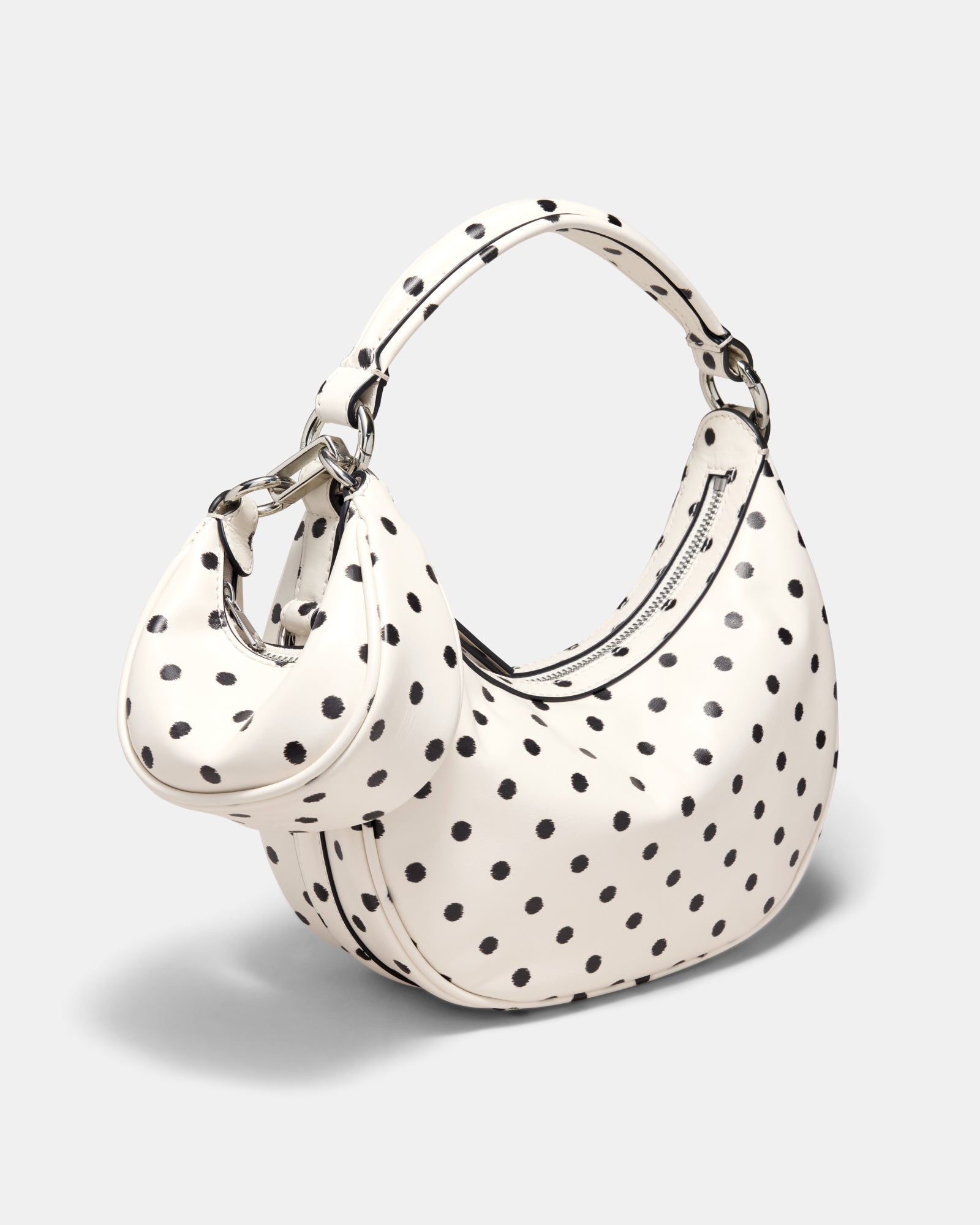 Luna Mini Bag Charm - Dot Print