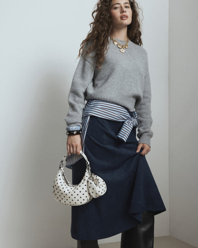 Luna Mini Bag Charm - Dot Print