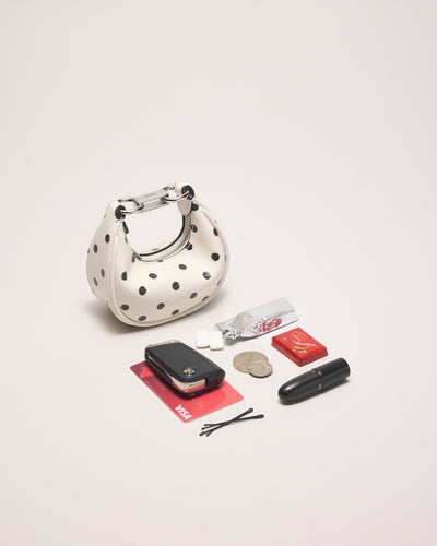 Luna Mini Bag Charm - Dot Print