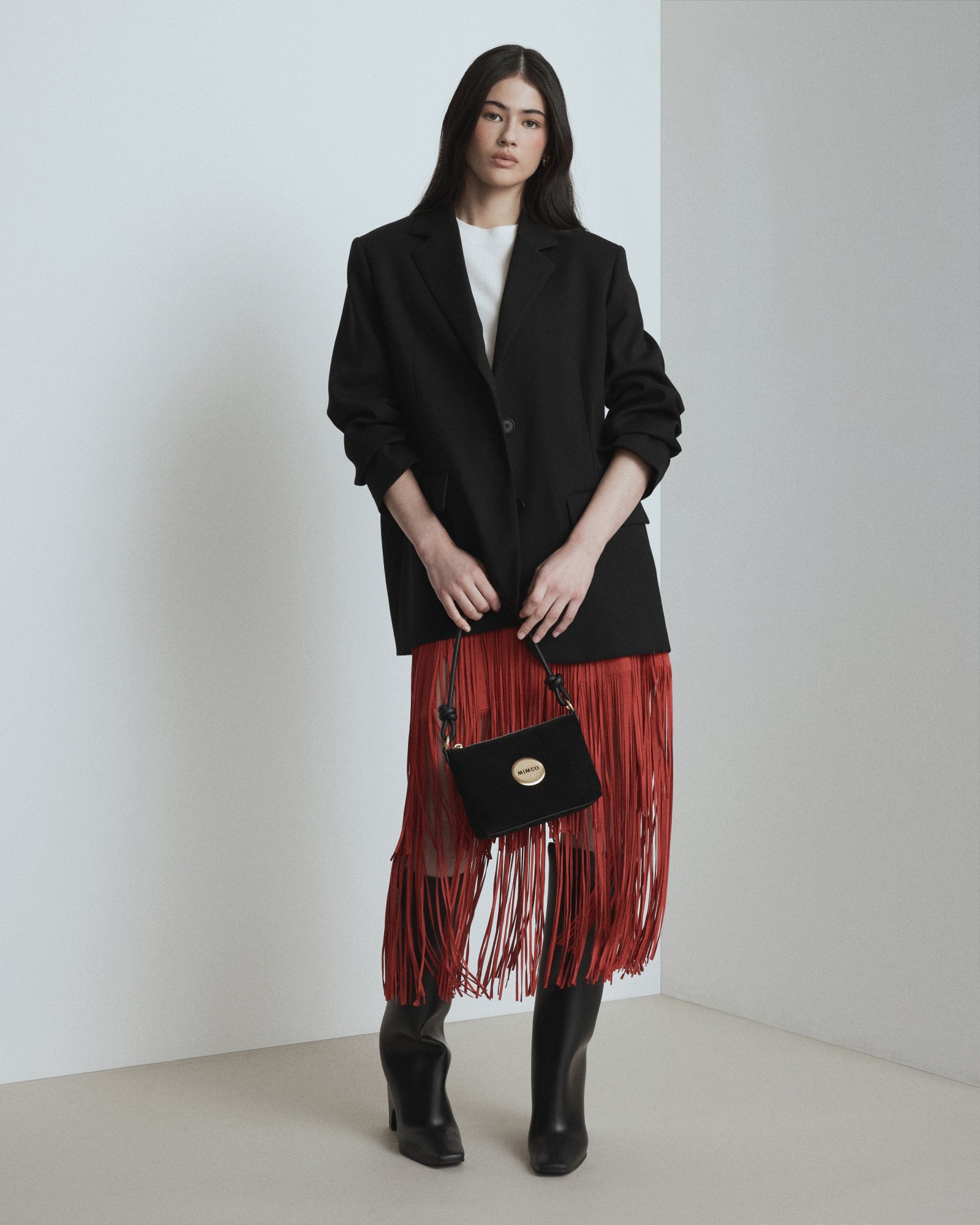 Mim Pouch Shoulder Bag - Black