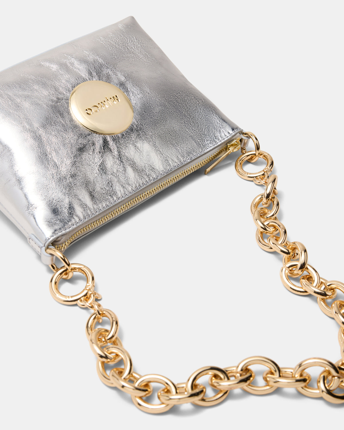 Mim Pouch Shoulder Bag - Silver