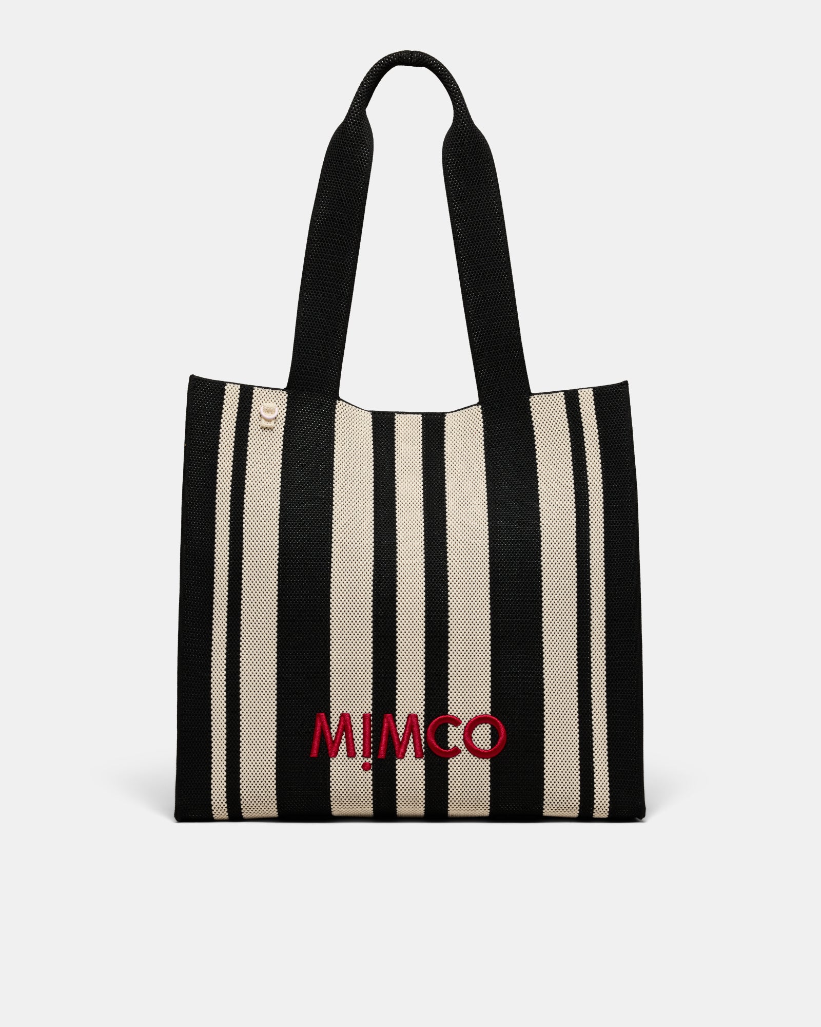 Blondie Large Boxy Tote Bag - Black Stripe
