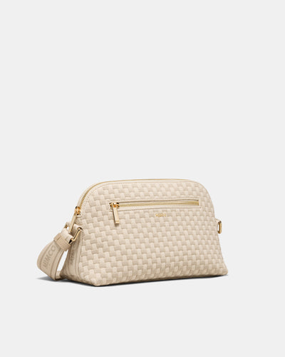 Squad Woven Crossbody Bag - Natural