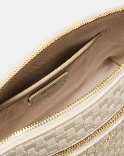 Squad Woven Crossbody Bag - Natural