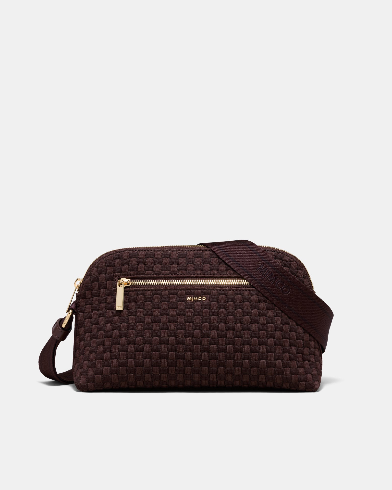 Squad Woven Crossbody Bag - Chocolate