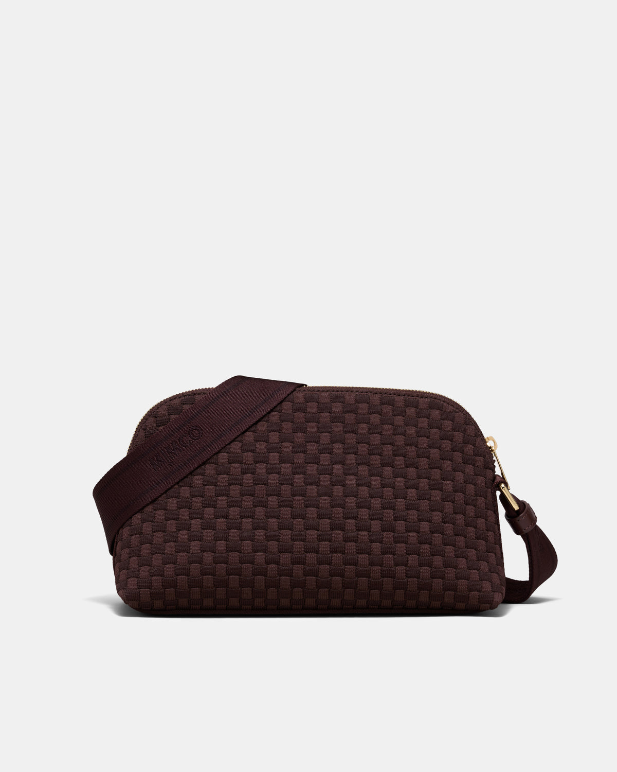 Squad Woven Crossbody Bag - Chocolate