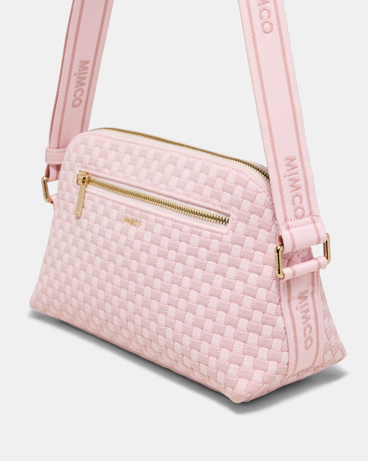 Squad Woven Crossbody Bag - Pink Salt