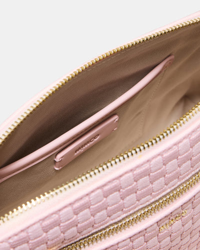 Squad Woven Crossbody Bag - Pink Salt