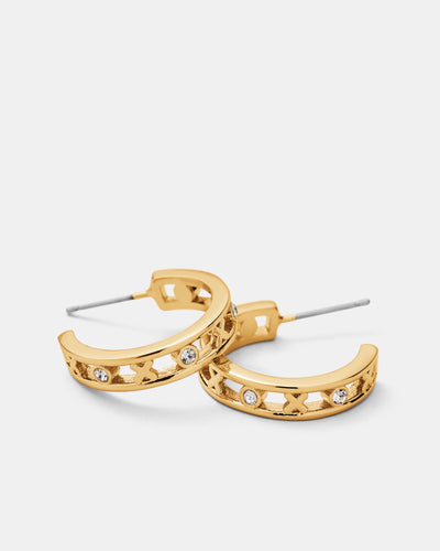 Amulet Hoop Earring - Gold