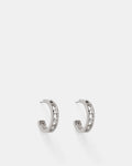 Amulet Hoop Earrings - Silver