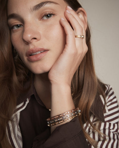 Amulet Bangle - Rose Gold