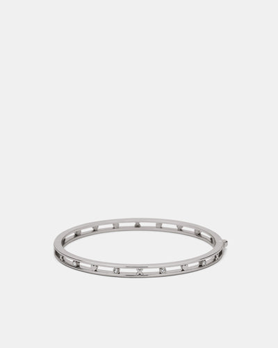 Amulet Bangle - Silver