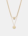 Amulet Duo Necklace - Gold