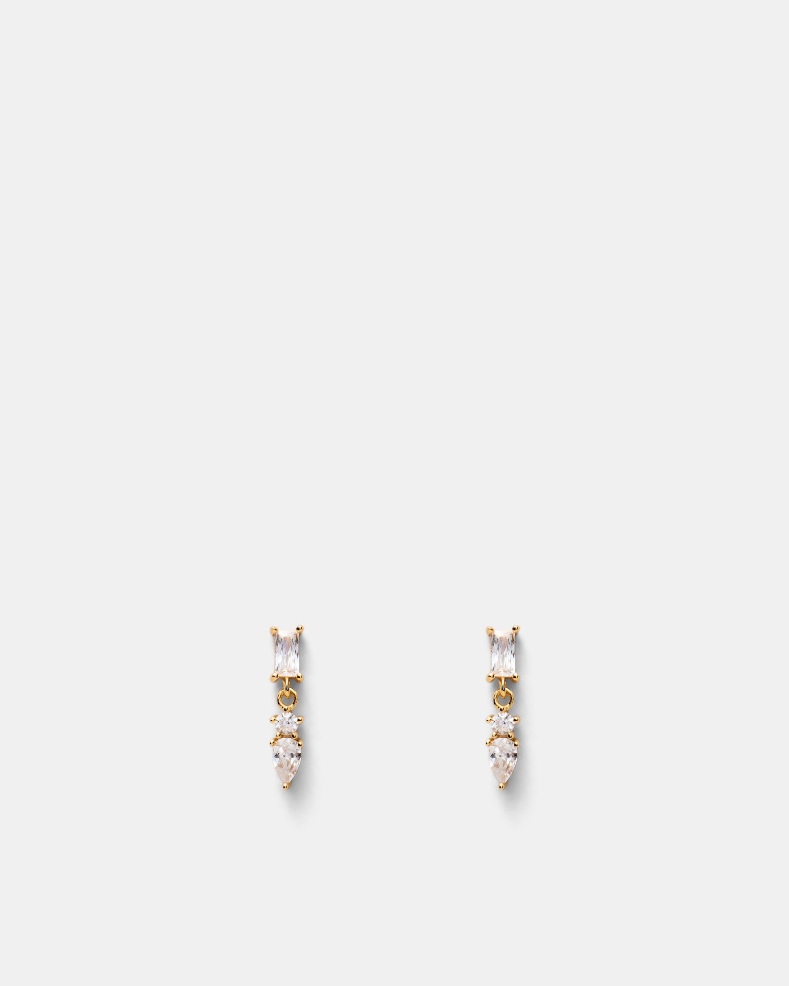 Shadow Drop Earrings - Gold