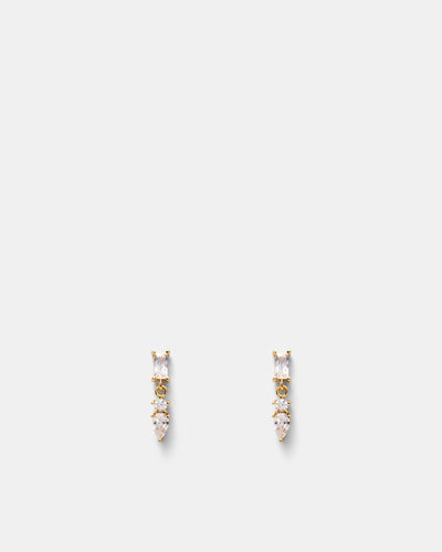 Shadow Drop Earrings - Gold