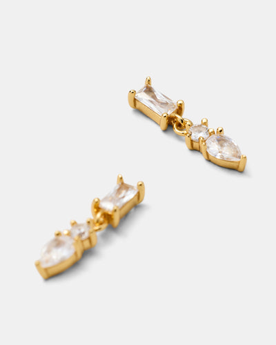 Shadow Drop Earrings - Gold