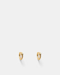 Shadow Huggie Earrings - Gold