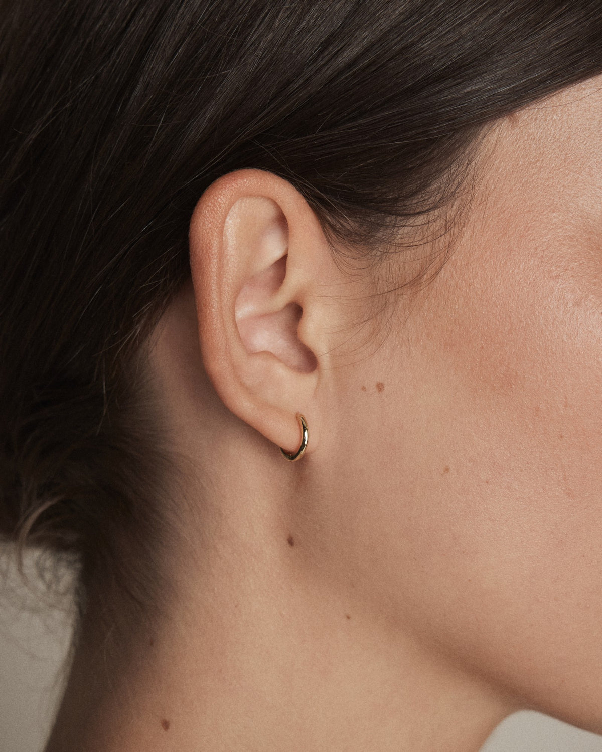 Asteria Charm Hoop Earrings - Gold