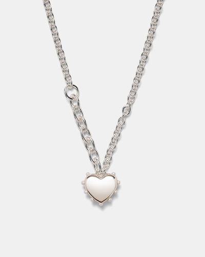Adore Heart Necklace - Silver