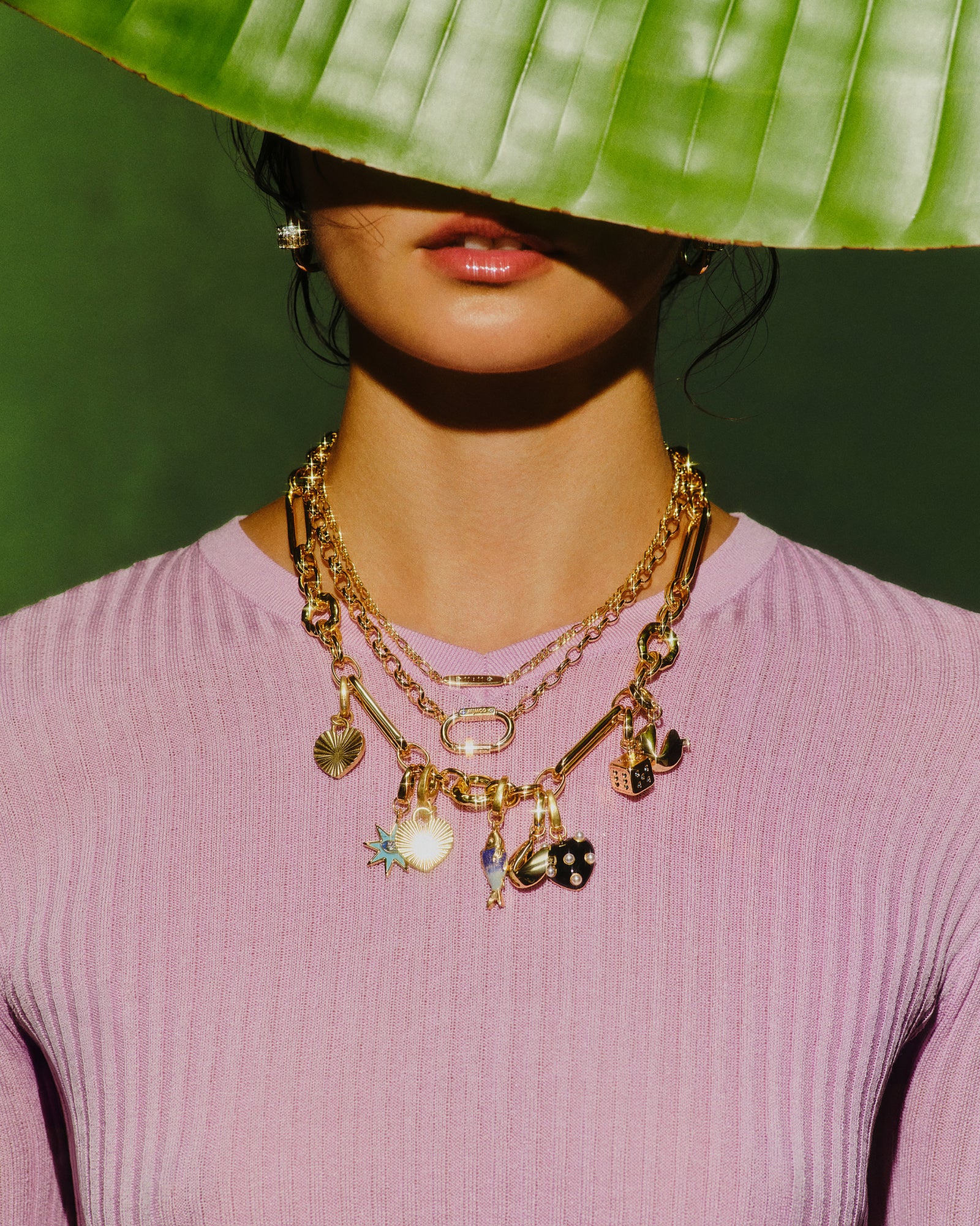 Lucky Coin Duo Necklace - Gold