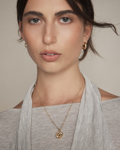Lucky Coin Duo Necklace - Gold