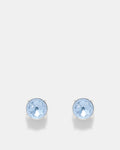 Glowy Crystal Stud Earrings - Cornflower Blue