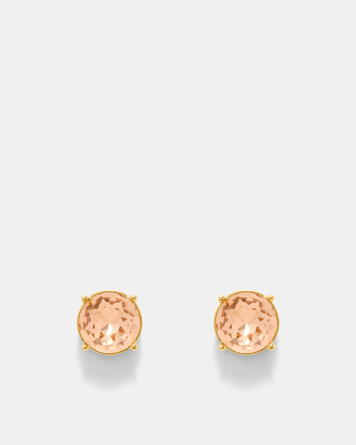Glowy Crystal Stud Earrings - Petal