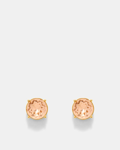 Glowy Crystal Stud Earrings - Petal