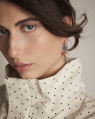 Charmelle Hoop Earrings - Ultra Marine