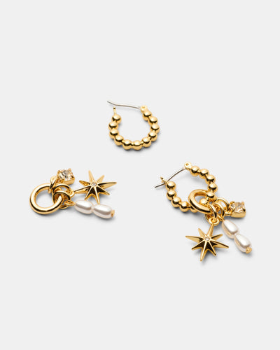 Charmelle Hoop Earrings - Gold