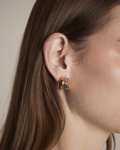 Aurelune Hoop Earrings - Multicolour