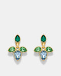 Bumper Pear Earrings - Green
