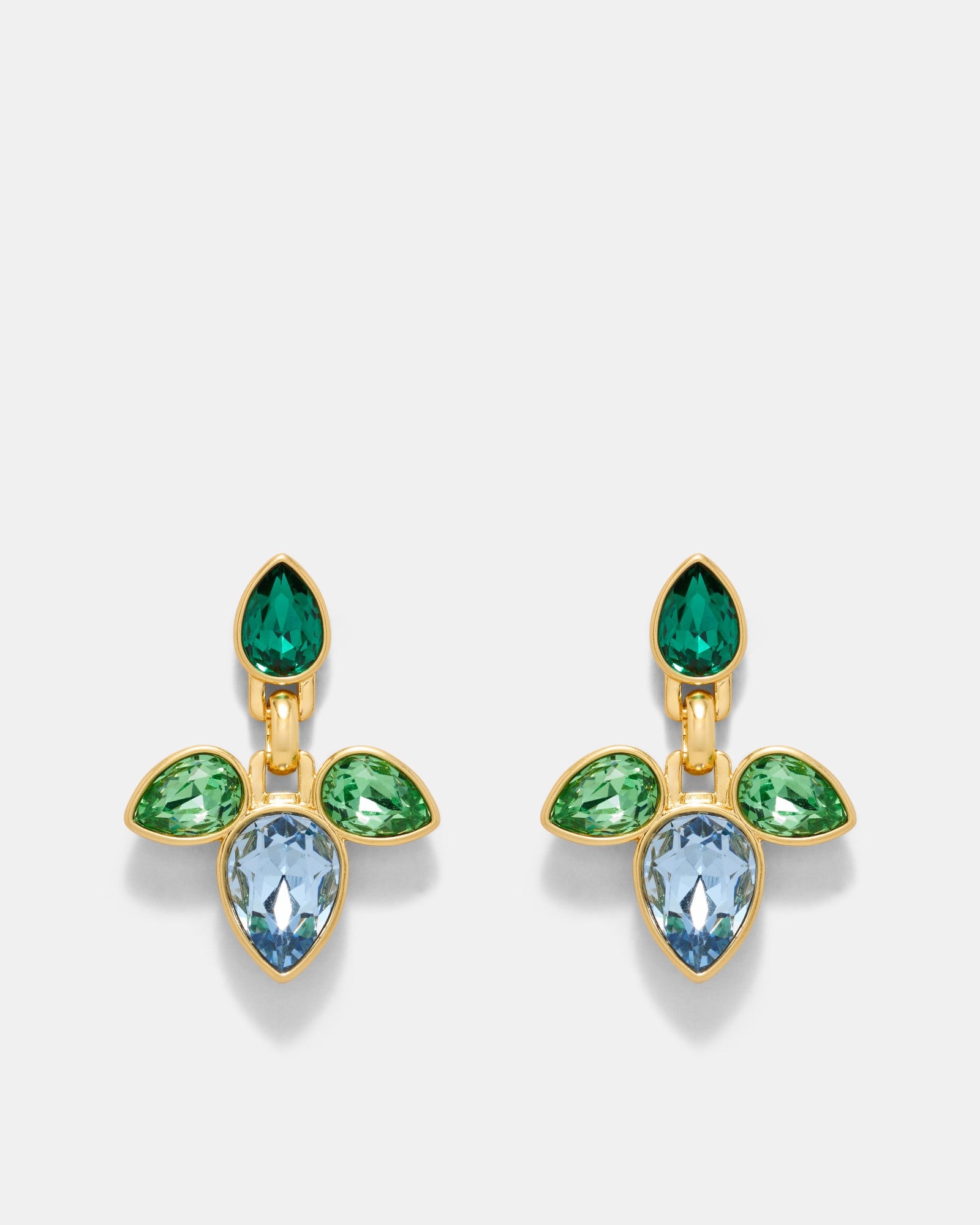 Bumper Pear Earrings - Green