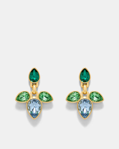 Bumper Pear Earrings - Green